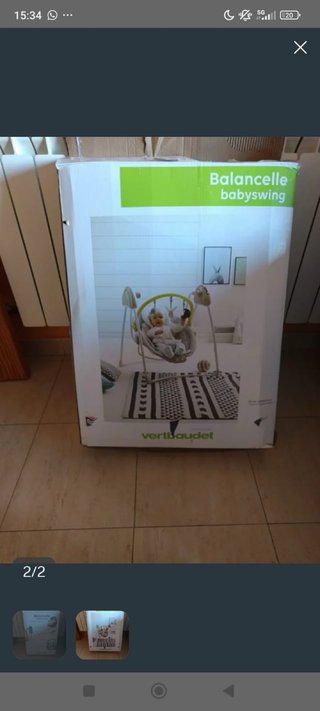 Balancín Babyswing con arco de juegos