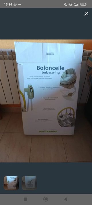 Balancín Babyswing con arco de juegos