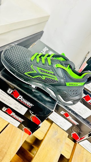 Scarpe antinfortunistiche U-Power Grigio/Verde Tg