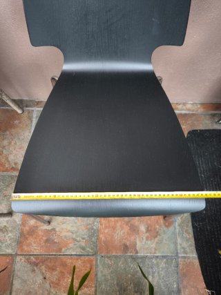 Lote 6 Sillas Negras Metal