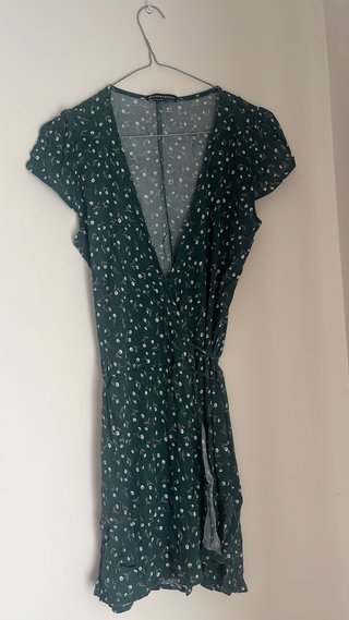 Vestido Brandy Melville floral verde S