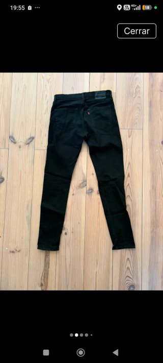 Pantalón Levis 512 Negro W33 L36