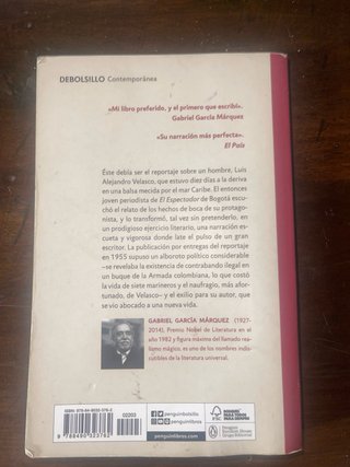 Relato de un náufrago que estuvo diez días a la...