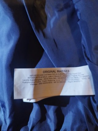 Giubbino bimbo similpelle blu Originale Marines