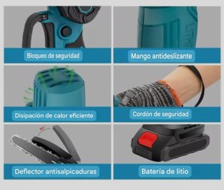 Motosierra Inalámbrica Maletín (2 Baterías)