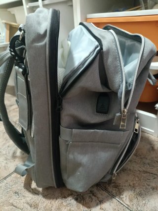 Mochila Pañalera SNDMOR Gris