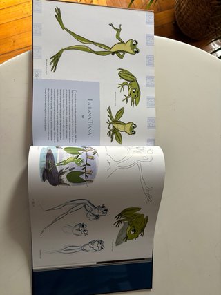 Libro "El arte de Tiana y el sapo" (Disney)