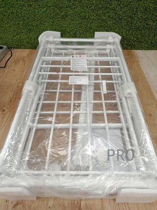 COSTWAY JZ10191WH Tendedero plegable con soportes de aluminio y secador de ropa
