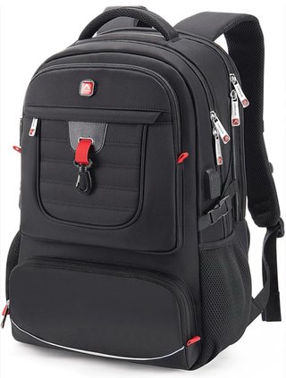 Mochila Aokur 35-40L Negra puerto USB