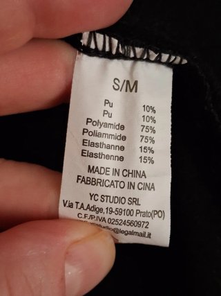 Pantaloni cargo neri donna
