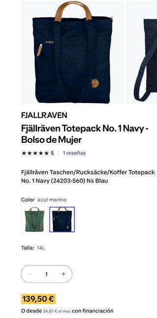 Bolso Fjällräven S-1000