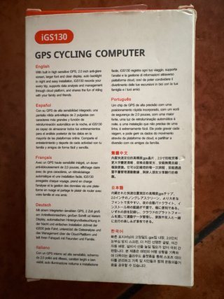 Ciclocomputador iGPSPORT iGS130 GPS