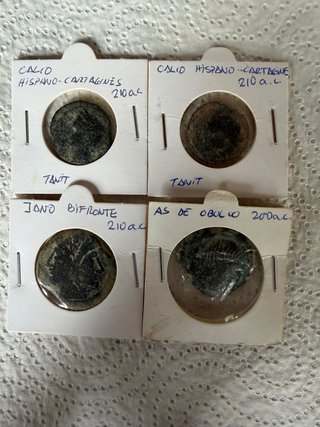 Lote 4 Monedas Antiguas Hispanas