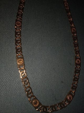 Cadena de oro 14k bañada