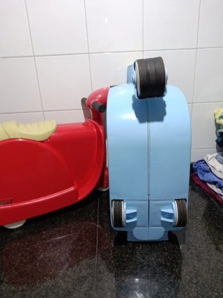 Maleta infantil moto fácil de llevar