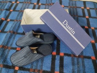 Zapatillas de estar por casa Dustin azul/gris