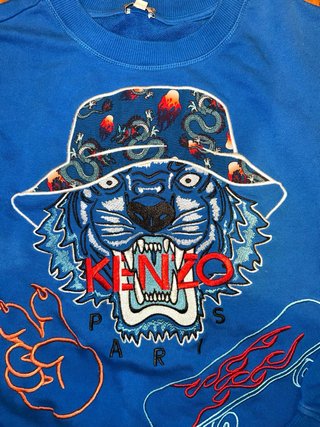 Sudadera Kenzo Kids Tiger Azul