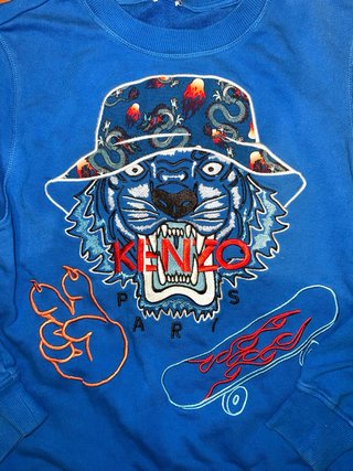 Sudadera Kenzo Kids Tiger Azul