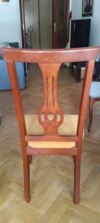 Juego de 4 sillas de comedor de madera