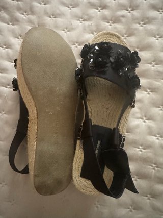 Cuñas Esparto Stradivarius Talla 37 Flores