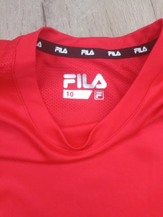 Camiseta Fila Roja y Blanca talla 10