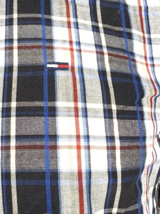 Tommy Hilfiger Denim Camicia Uomo L Cotone Quadri
