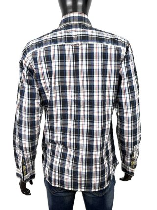 Tommy Hilfiger Denim Camicia Uomo L Cotone Quadri