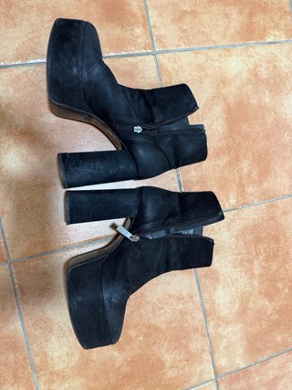 Botín plataforma Zara negro