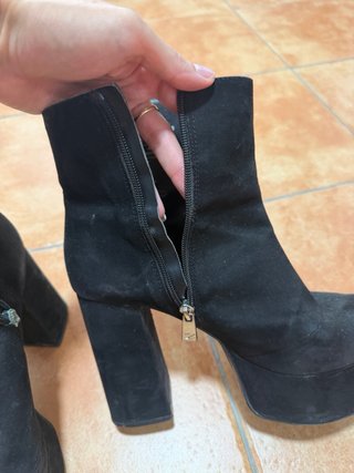 Botín plataforma Zara negro
