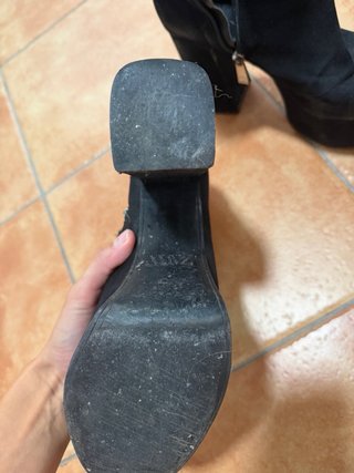 Botín plataforma Zara negro