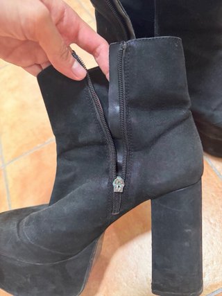 Botín plataforma Zara negro