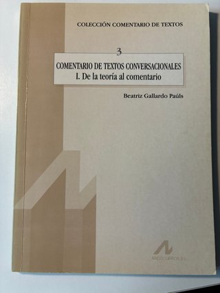 Comentario de textos conversacionales. I