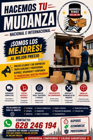 Mudanzas y todo tipo de servicios.