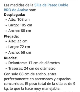 Pack Silla Gemelar + 2 Cunas Viaje