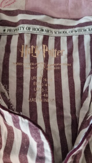 Pijama Harry Potter Rayas Marrón/Blanco