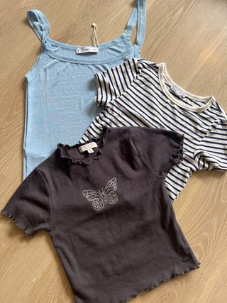 Lote 3 Tops Cortos Talla S