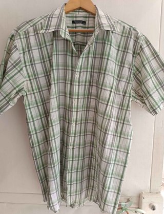 Camisa Van Heusen Cuadros Verde Talla M