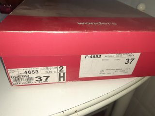 Botas altas de piel Wonders marrones talla 37