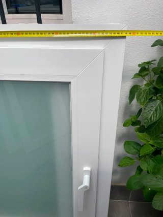 Ventana corredera PVC blanca Cortizo