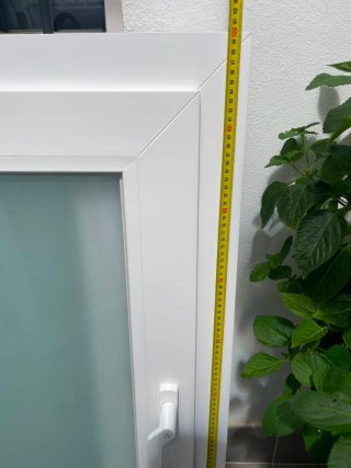 Ventana corredera PVC blanca Cortizo