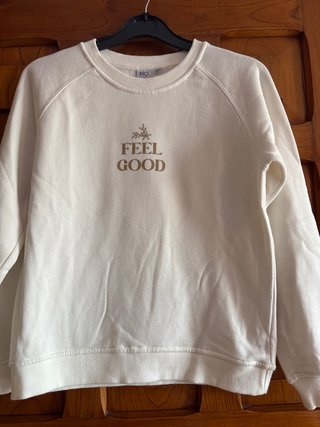 Sudadera MO Feel Good Blanca