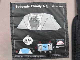 Tienda campaña Decathlon Family Seconds 4.2