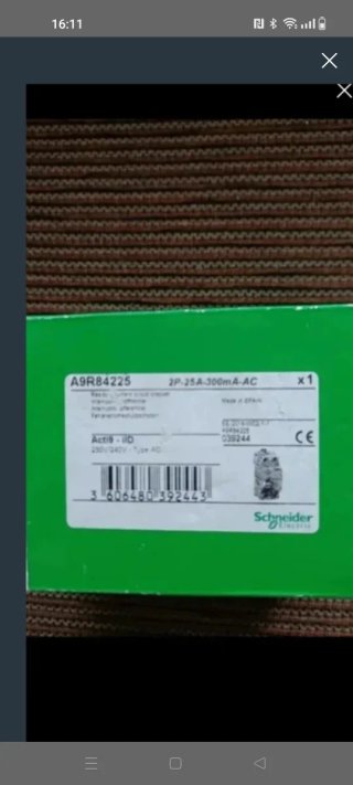 Interruptor Diferencial Schneider A9R84225