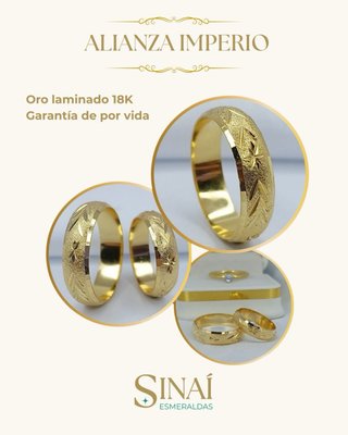 Alianzas Oro Laminado 18K (Pareja)