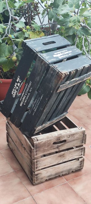 Cajón de madera OAT'S & C Milling Company