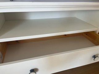 Mueble TV IKEA Hemnes Blanco 2 Cajones