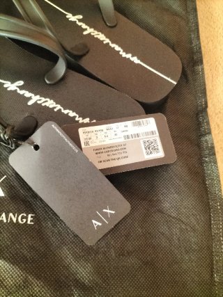 Chanclas Armani Exchange Mujer Talla 40 Negras