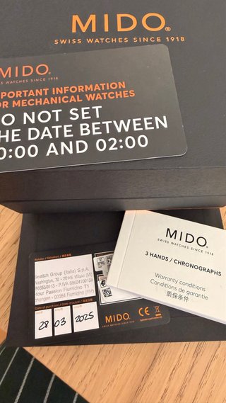 Mido Multifort Big Date Reloj Automático Naranja