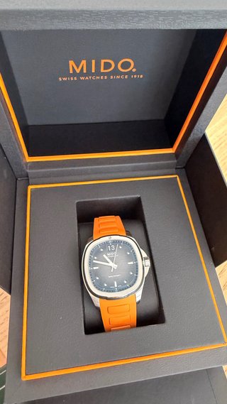 Mido Multifort Big Date Reloj Automático Naranja