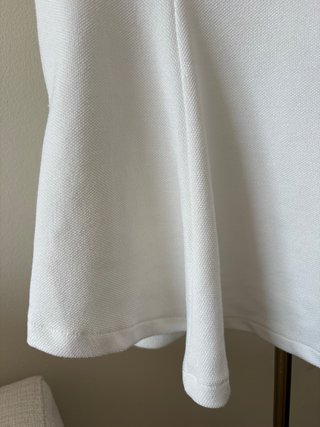 Top Zara Peplum Manga Corta Piqué